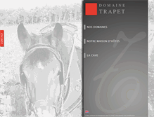 Tablet Screenshot of domaine-trapet.fr